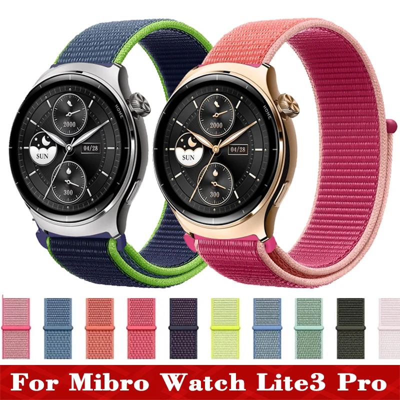 Correa deportiva de nailon de 22mm para Mibro Watch Lite3 Pro, correa de reloj para Mibro Watch Lite 3 Pro, pulsera inteligente para hombres y mujeres - imagen 2