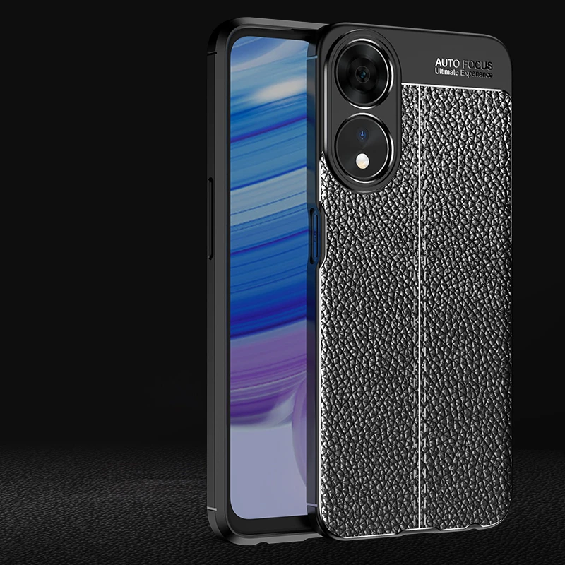 Funda de cuero TPU para OPPO A78 5G, carcasa trasera suave A prueba de golpes para teléfono, nueva Armadura - imagen 2