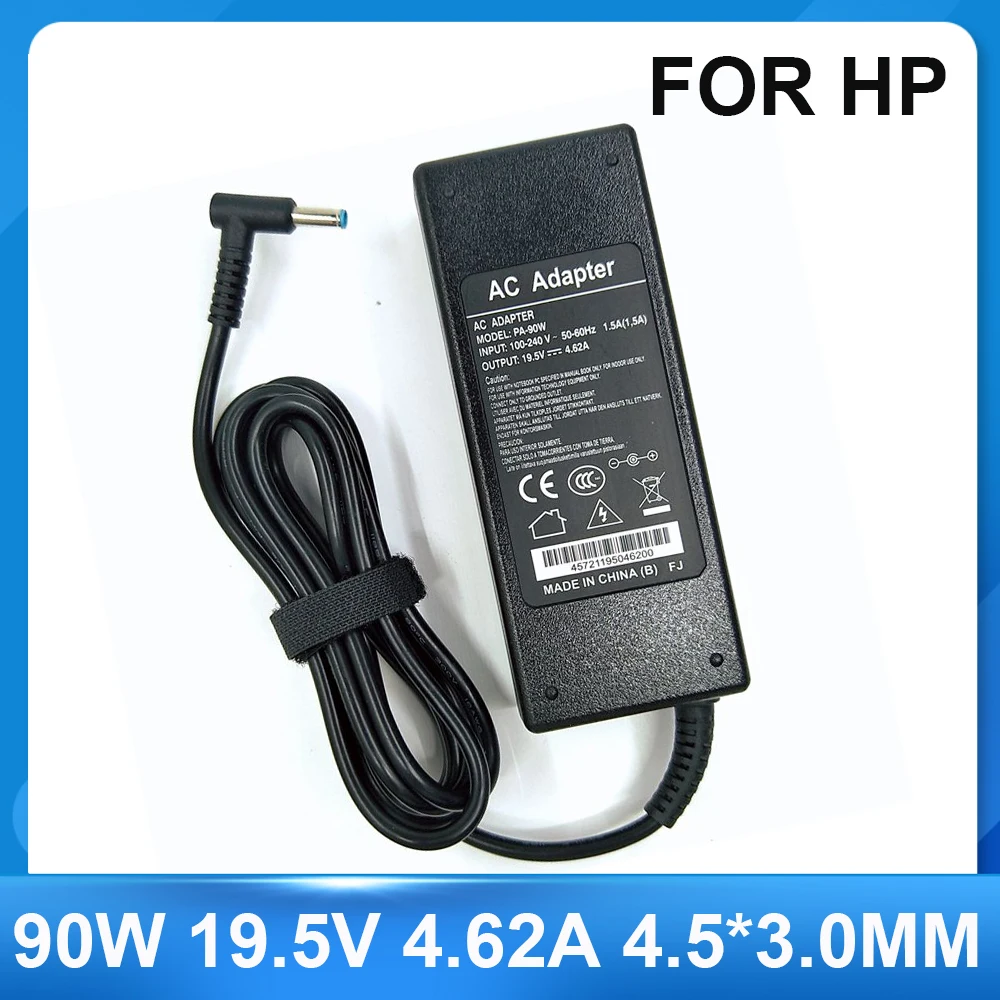 Adaptador de corriente del cargador del ordenador portátil de la CA de 19.5V 4.62A 90W 4.5*3.0m m para HP Pavilion 14 15 PPP012C-S 710413 -001 Envía 17 17-j000 15-e029TX