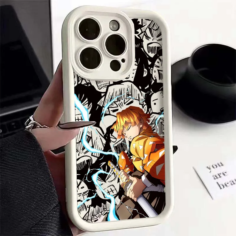 Funda de Anime cómico Demon Slayers para Xiaomi Redmi Note 14 13 12 Pro 4G 5G Plus 14C 13C 12C Redmi 12 13 A5 funda de silicona Ful - imagen 4