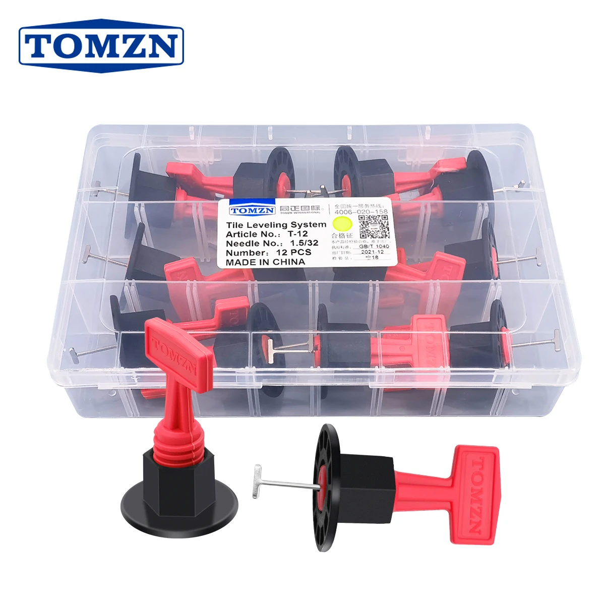 12 unids/caja sistema de nivelación de azulejos reutilizable cuñas de nivel antideslizantes cuñas de alineación de nivelación de azulejos espaciador alicate localizador ajustable - imagen 2
