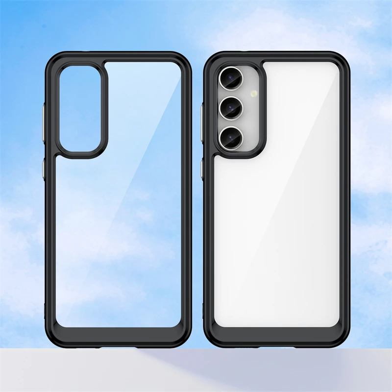 Para Samsung Galaxy S23 FE funda transparente de silicona de lujo Capa Samsung S23 FE funda protectora de silicona TPU S23 FE - imagen 3