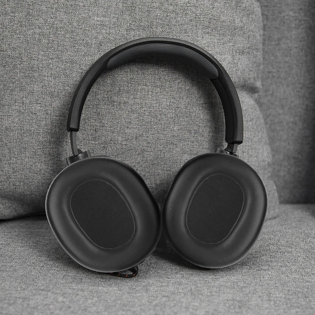 Almohadillas de repuesto para los oídos, cubierta de cojín de espuma suave de cuero para Jabra Elite 85h, auriculares inalámbricos, 1 par - imagen 4