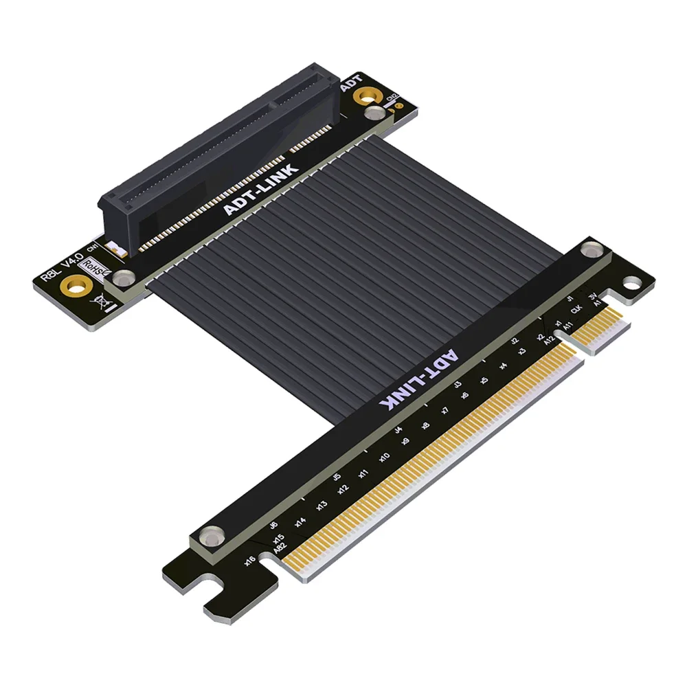 Adaptador de Cable de extensión PCIE 4,0 X16 a X8, soporte de expansión, tarjeta USB, tarjeta de captura, convertidor de tarjeta de red inalámbrica por cable PCIE4.0