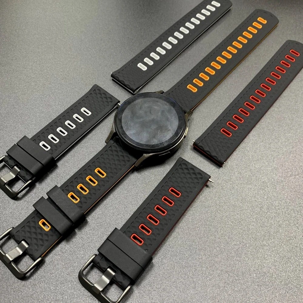 Correa suave de silicona de 22mm para COLMI P86 P82 V76 V68 C81 M42 I30 pulseras para Xiaomi Watch S4 Sport cómodas bandas para reloj inteligente - imagen 5