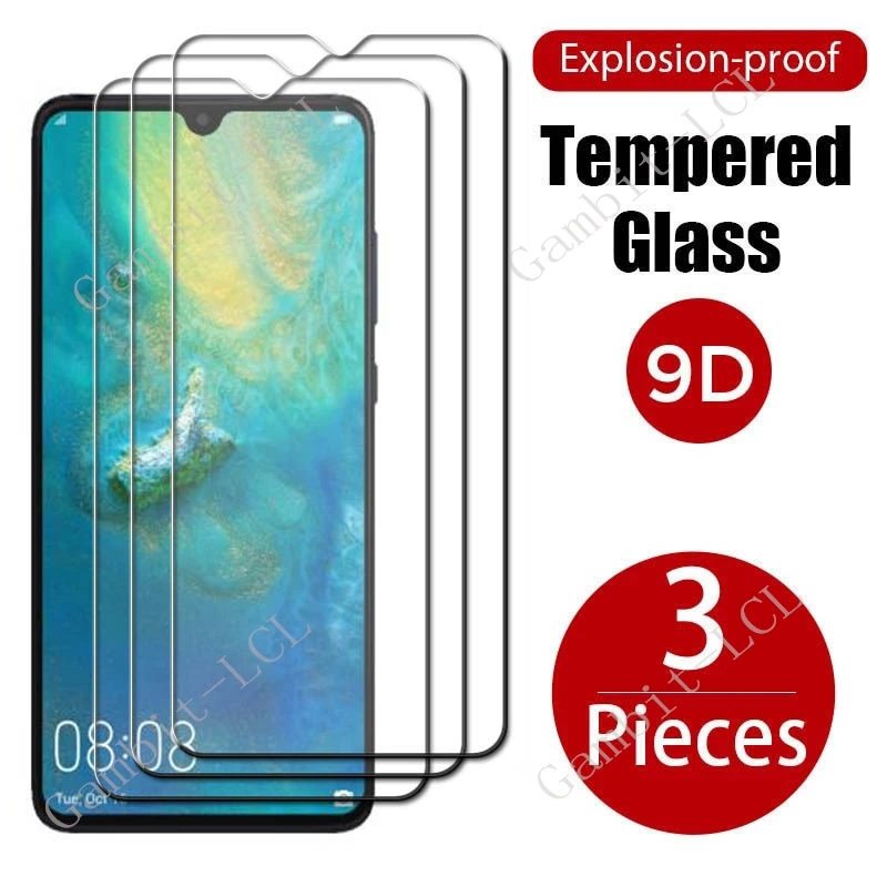 3 uds HD Original para Huawei Mate 20 Protector de vidrio templado en HuaweiMate20 Mate20 HMA-L09 6,53 "película protectora de pantalla