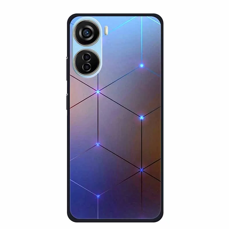 Para ZTE Blade V40 diseño funda de silicona suave TPU fundas de teléfono para ZTE Blade V40 diseño a prueba de golpes animales cubierta protectora negra - imagen 4