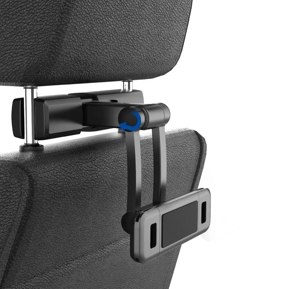 Nuevo reposacabezas plegable para asiento trasero de coche, soporte para tableta y teléfono, soporte Ajustable para Xiaomi, IPhone, IPad, soporte móvil para coche - imagen 5