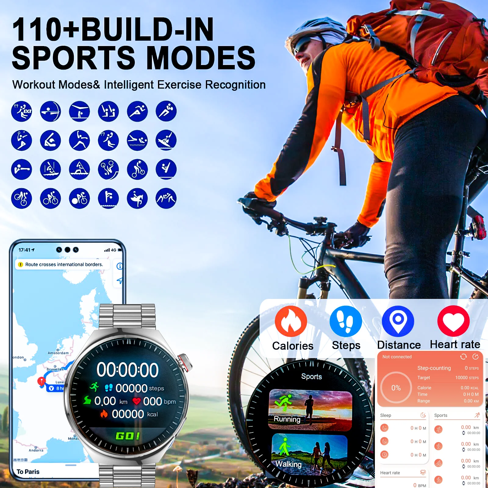 2025 Nuevo reloj inteligente para hombres 1.6 360 * 360 pulgadas Pantalla táctil completa Bluetooth Relojes de marcación de llamadas Fitnes Sports Smartwatch para Android IOS - imagen 3