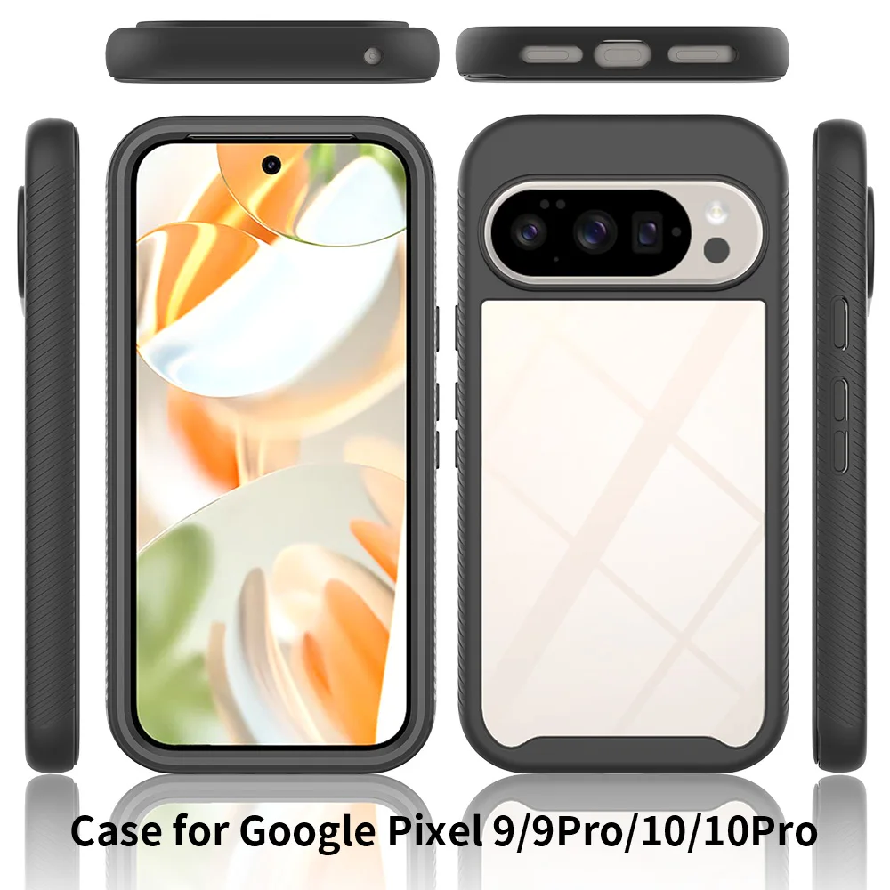 Funda para Google Pixel 10 9 Pro XL 9A PC TPU borde suave adsorción de golpes diseño de parachoques cubierta para Google Pixel10 Pro Pixel 10Pro XL