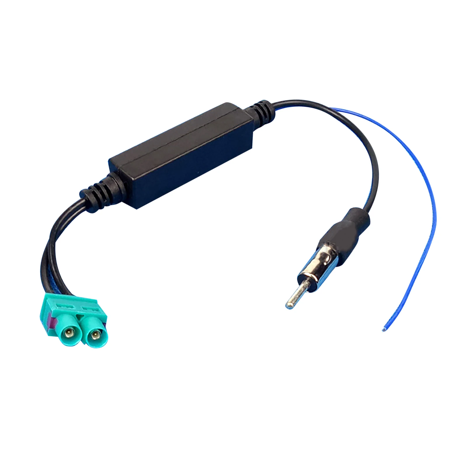 Adaptador de antena de Radio FAKRA RF Dual para coche con amplificador para Volkswagen cabezal de conversión de antena de Radio de doble cabezal accesorios para automóviles