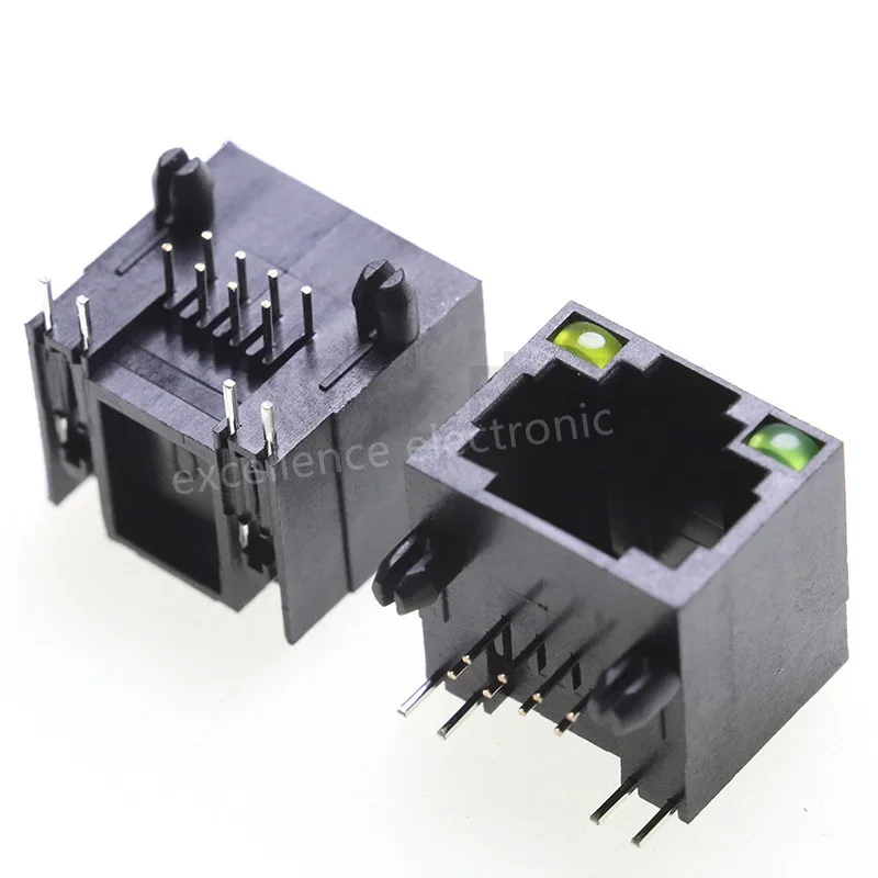 Cable de red cristal - Vista lateral del conector