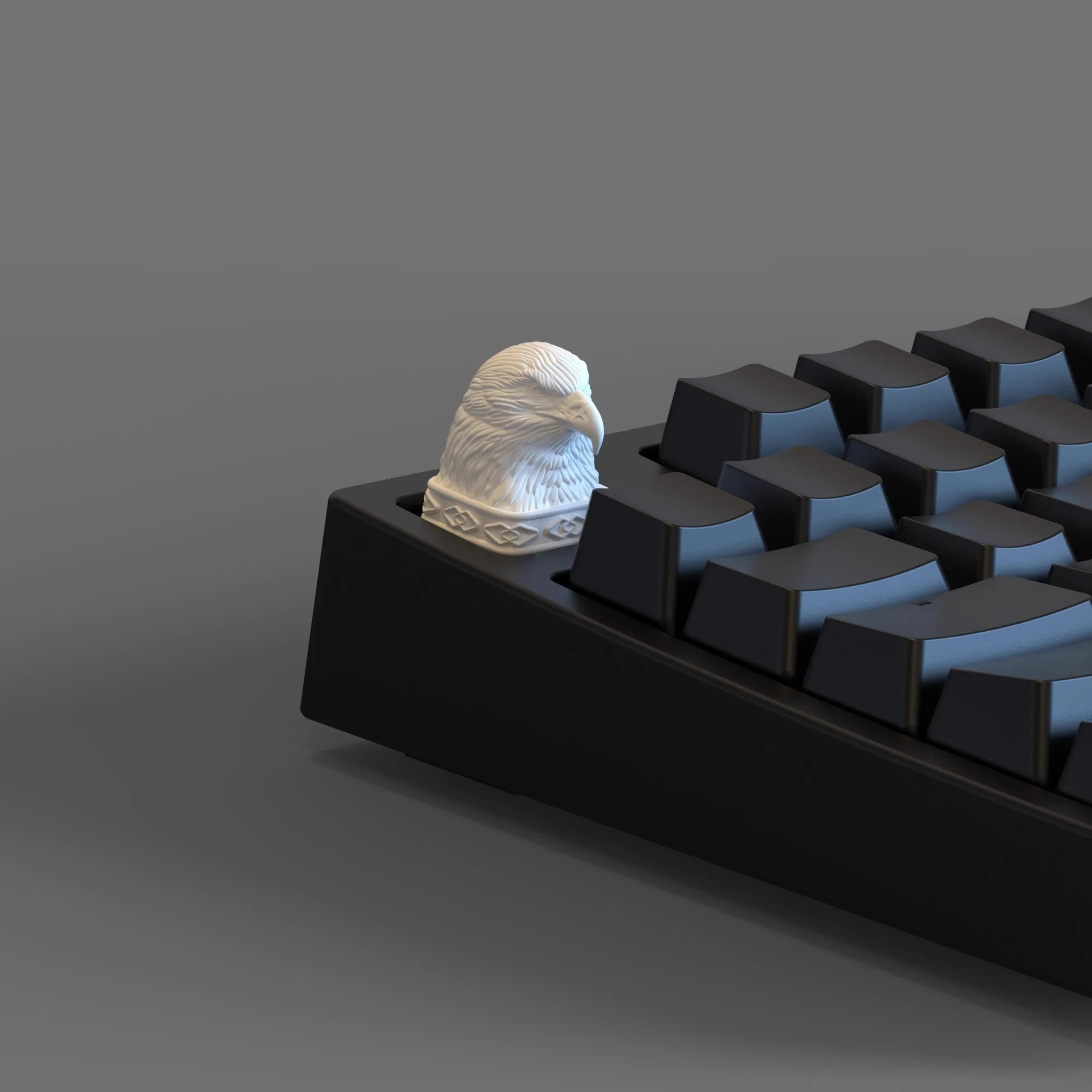 Teclas artesanales Gold Eagle, tapas de teclado para juegos personalizadas de resina 3D simples para accesorios de teclado mecánico, regalos - imagen 3