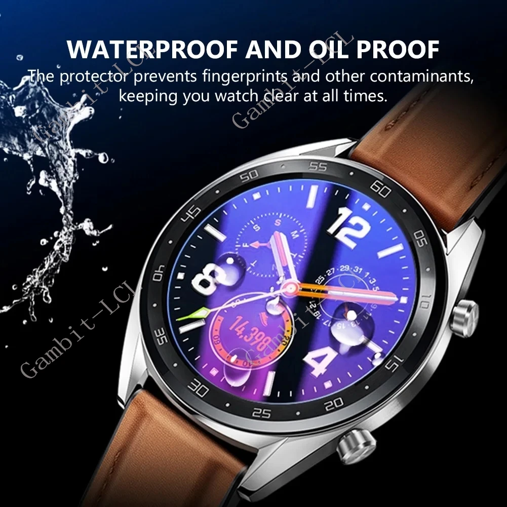 2 uds reloj inteligente luz púrpura película protectora de pantalla de vidrio para diámetro 44MM 43MM 42MM 41MM 40MM 39MM 38MM 37MM 36MM 35MM 34MM - imagen 3