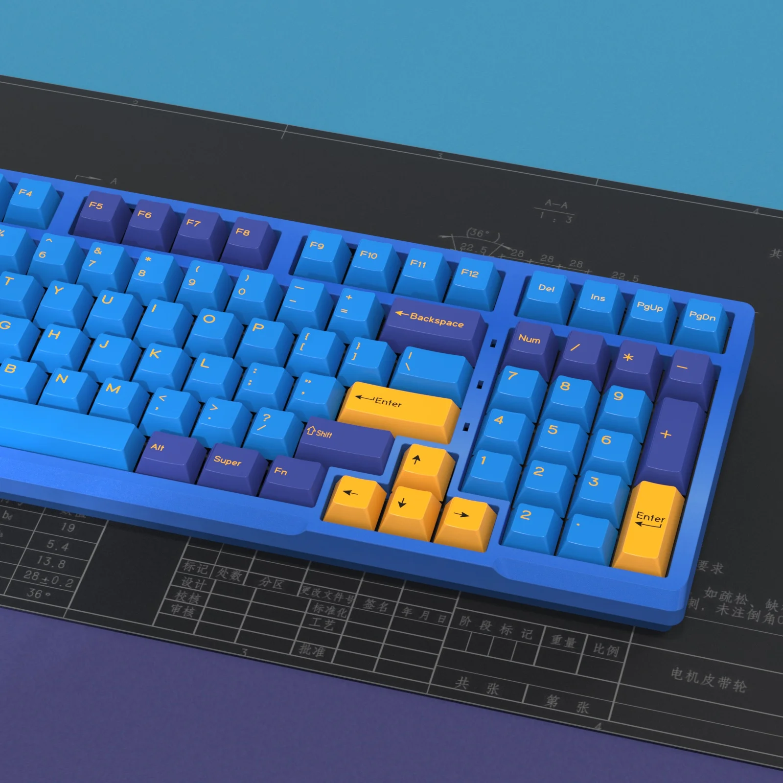 KBDiy GMK Nautilus Keycap Cherry perfil doble disparo PBT ISO Keycaps para Gamer Kit de teclado mecánico punto de juego Retro Keycap - imagen 5