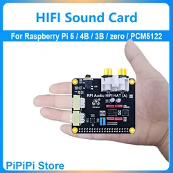 DAC PCM5122 HiFi para Raspberry Pi 5: módulo tarjeta de sonido
