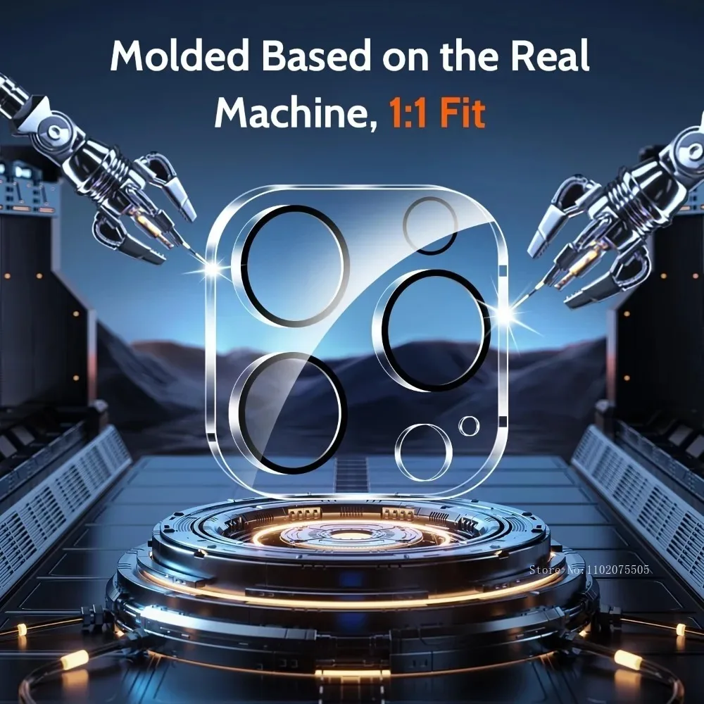 Vidrio Templado Ultra HD 6 en 1 para iPhone 17 16 15 14 Pro Max 13 12 Mini película de lente de cámara para iPhone 16e 15 14 Plus 13 12 11 Pro - imagen 5