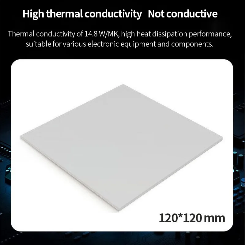 Teucer TP400 14,8 W/mk disipación de calor almohadilla de grasa térmica de silicona de alta calidad CPU/GPU tarjeta gráfica refrigeración por agua 120x120mm - imagen 3