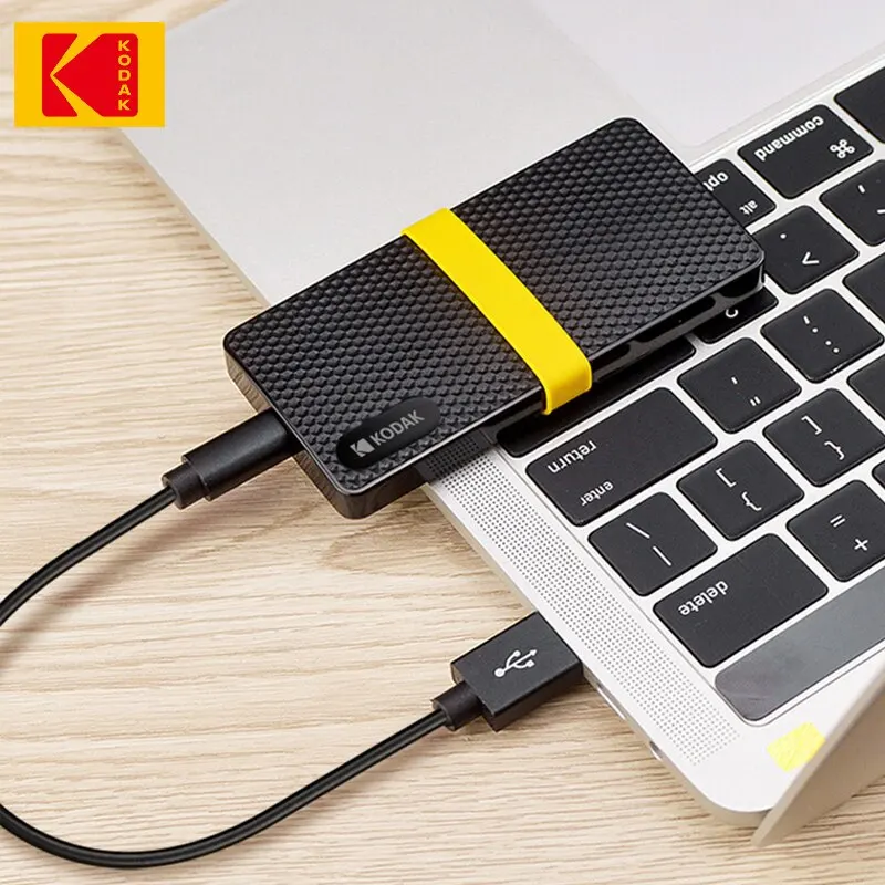 Kodak SSD 1TB X200 SSD portátil USB 3,1 tipo C unidad externa disco duro 512GB 256GB unidad de estado sólido para PS4 portátil Macbook PC - imagen 5