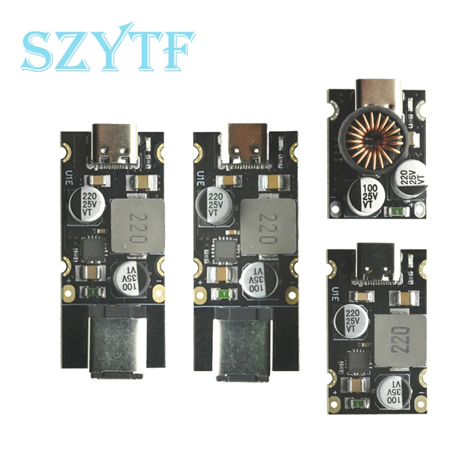 Módulo reductor PD65W Módulo de carga rápida Tipo-C DC8-32V 3.25A Interfaz PD3.1 PPS Carga rápida QC3.0 SCP