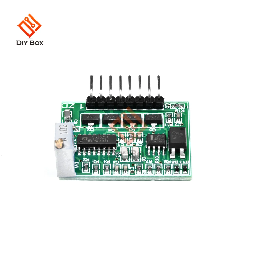 Módulo de accionamiento de preamplificador ajustable de frecuencia de placa de controlador SG3525 LM358 12V-24V 1A - imagen 3