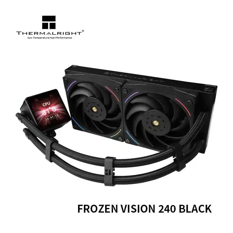 Thermalright Frozen Vision 240 Radiador de agua fría uno en uno/pantalla LCD 2,88/compatible con imagen personalizada/vídeo/animación - imagen 3