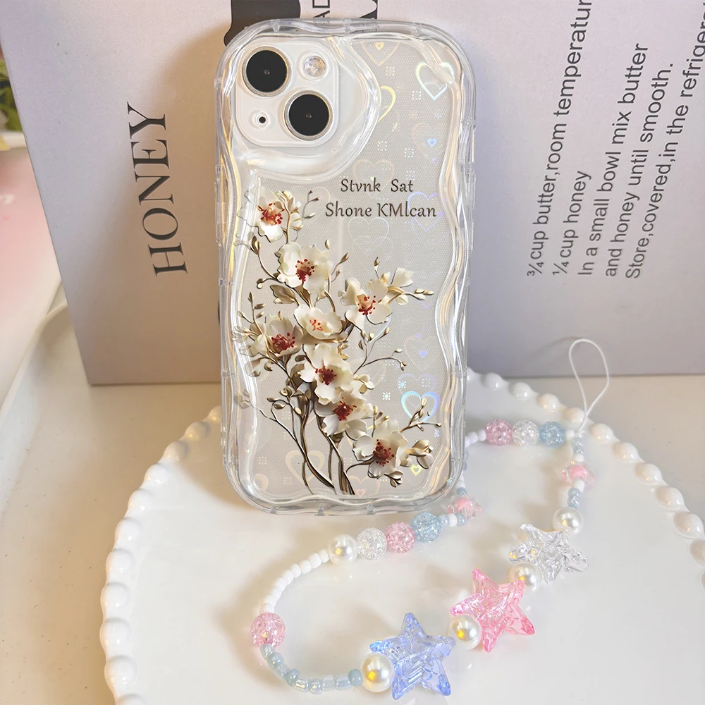 Flash cadena estrella medusas fresa Bowknot flor funda para OnePlus ACE Nord N200 N20 SE CE3 N300 CE4 4G 5G fundas de teléfono - imagen 4