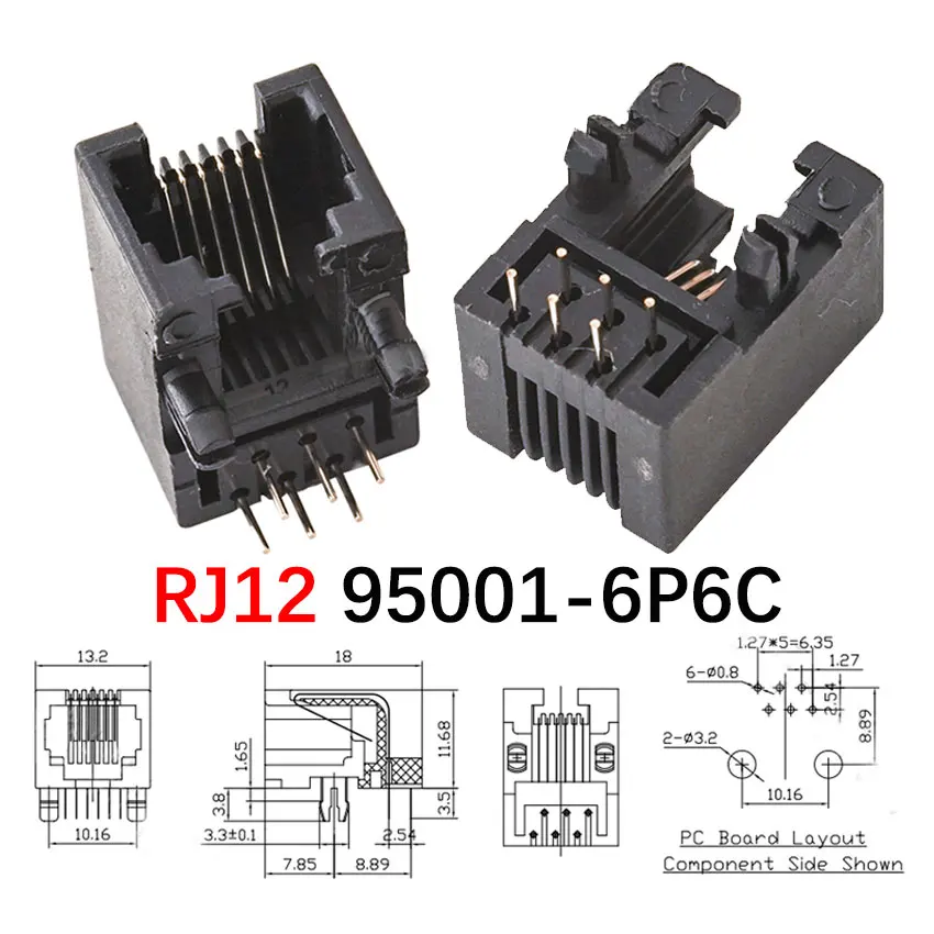 RJ12 95001 6P6C