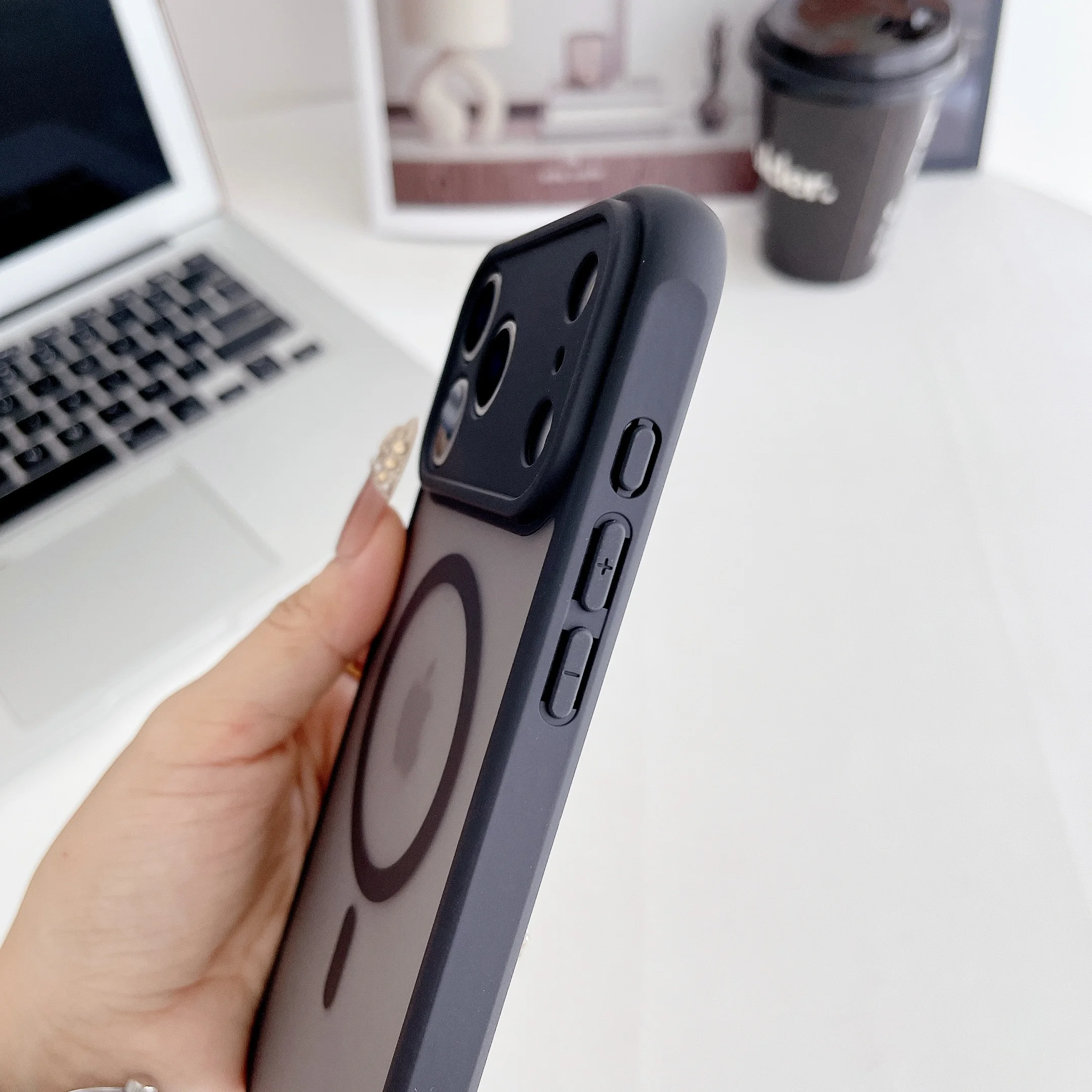 Para Apple Iphone 17 Air Pro Max Plus funda dura de PC transparente funda protectora trasera magnética para Iphone17 carcasa de teléfono - imagen 5