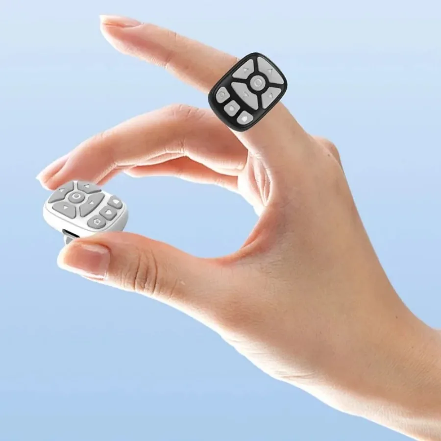 Anillo de desplazamiento con Control remoto Blutooth, volteador de página de libro electrónico para Tiktok, Control remoto de vídeo móvil, palo de Selfie, controlador de cámara - imagen 5