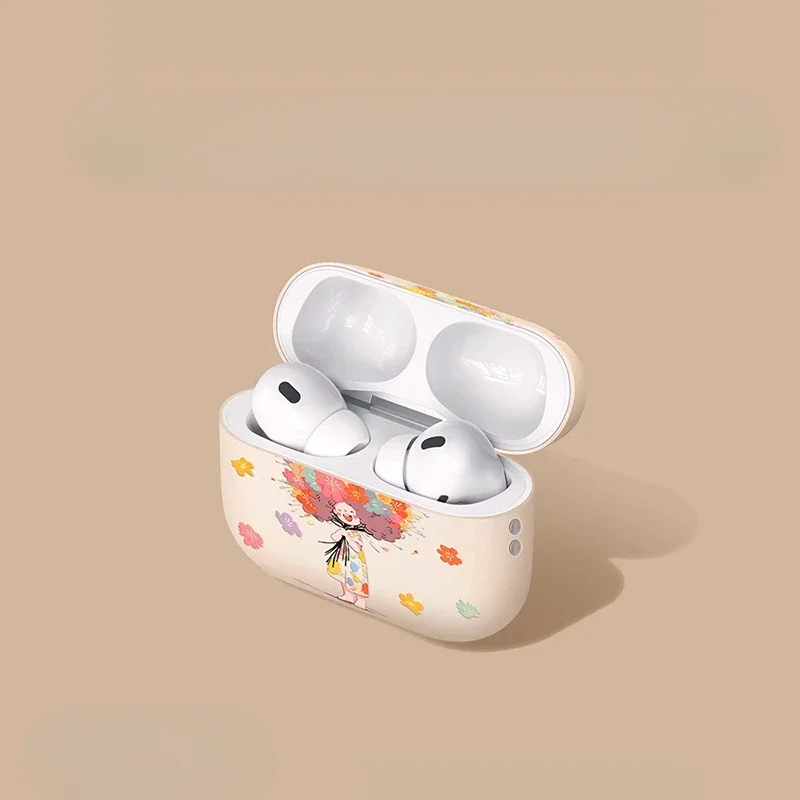 Para Airpods4 generación para Apple Ear Shell hebilla Simple funda protectora anticaída para AirPods 4 funda esmerilada para AirPodspor2 - imagen 3