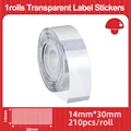 1 roll clear sticker