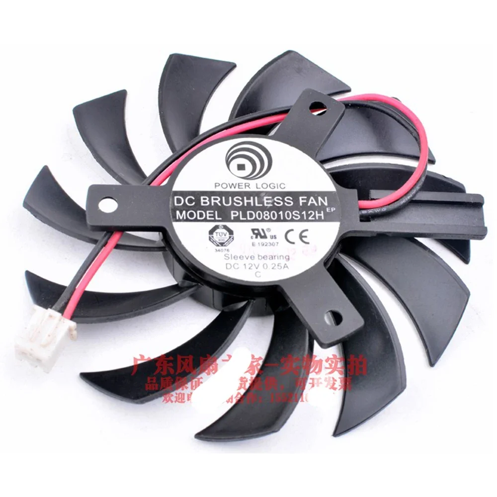 Ventilador para Gigabyte HD 6850 7970 GTX 460 GTX560Ti R270X AMD R7 260x, nuevo, 75MM, PLD08010S12H - imagen 4
