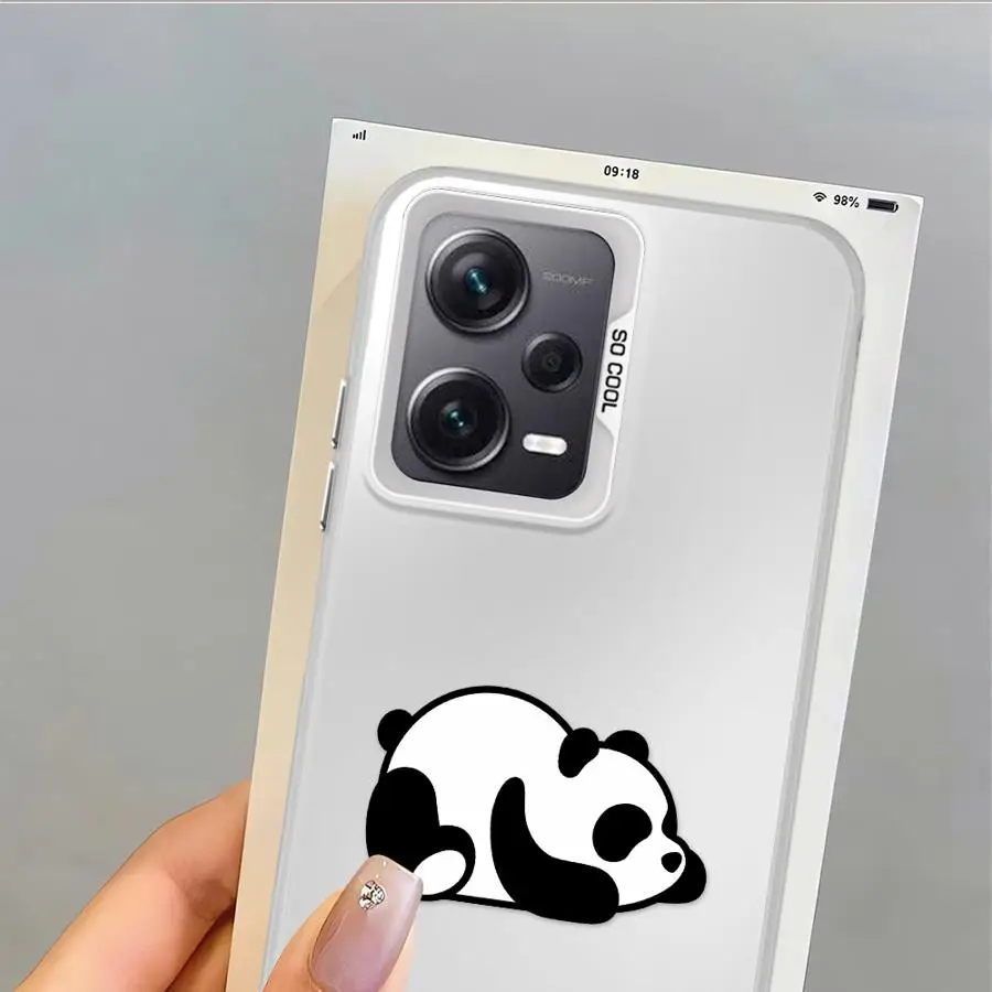 Funda trasera de teléfono para Xiaomi Redmi 9C 13C 10C 14C 12C A5 A1 A2 Plus K60 9T lindo Panda de dibujos animados - imagen 3