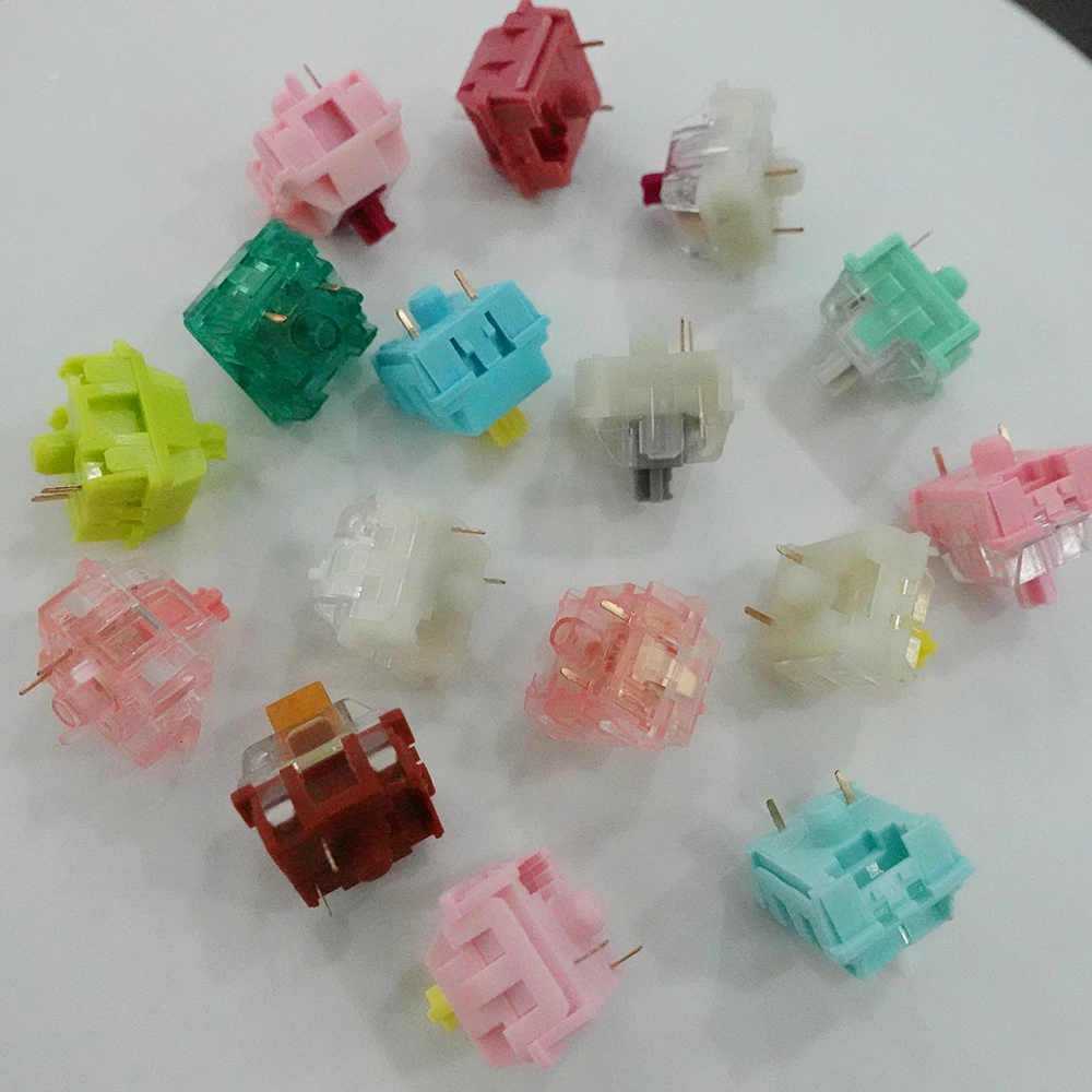 Interruptor táctil lineal KTT Kang White V3 Holy Panda Sea Salt Lemon Mints Rose Darling para interruptores de teclado mecánico - imagen 3