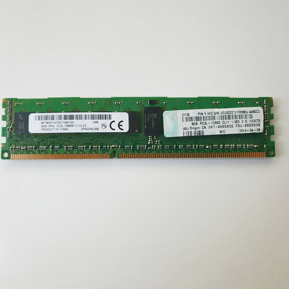 RAM para IBM X3650 M4 8GB PC3L-12800 DRR3 1600 ECC REG 1RX4 00D5036 27J0222 00D5038 47J0222 memoria de servidor - imagen 5