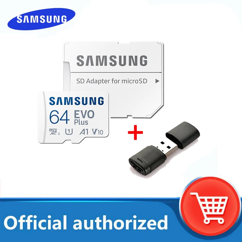 SAMSUNG-tarjeta de memoria Micro SD EVO Plus Flash, 128GB, 64GB, 256GB, 512GB, Clase 10, UHS-I, tarjeta Microsd TF de alta velocidad - imagen 2