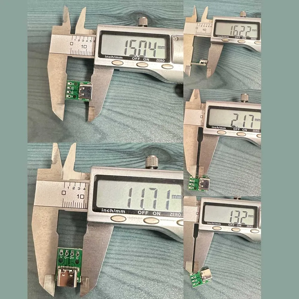 Placa de prueba hembra TYPE-C, placa PCB USB 3,1, 16P a 2,54mm, de 4 pines conector DIP, Módulo adaptador de corriente de alta corriente con tornillos - imagen 2