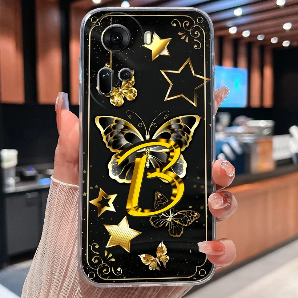 Para Oppo Reno11 Pro 11F 5G pareja Funda de teléfono letras de moda suave TPU Funda de silicona transparente para Oppo Reno 11 F parachoques ligero - imagen 4