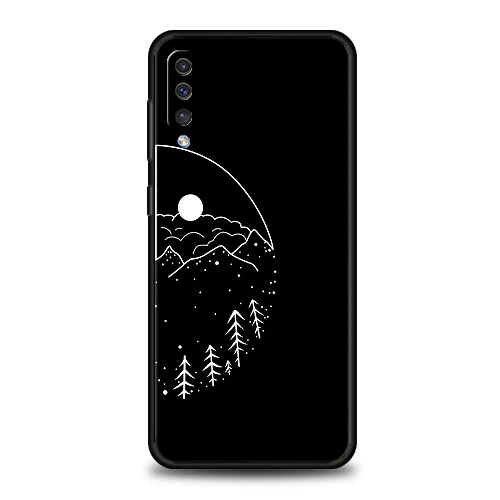 Pareja de dibujos animados Aesth sol luna funda para Samsung A54 A52 A24 A14 A50 A70 A10 A40 A20S A20E A06 A12 A22 A34 A42 5G A04s A16 cubierta - imagen 3