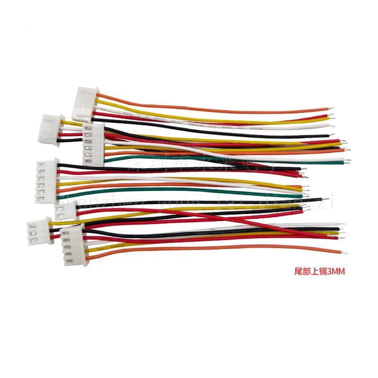 22AWG JST XH2.54mm paso conector de Cable de cabeza simple/doble 2P/3/4/5/6/7/8/10/12/13/14/15/16/18/20 Pin enchufe Cable electrónico - imagen 3