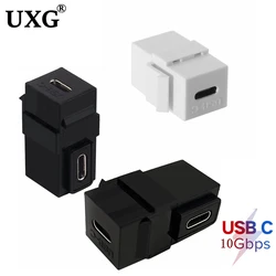Adaptador USB-C Keystone hembra-hembra empotrable