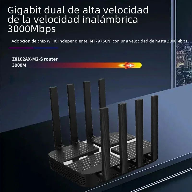 Enrutador ZBT de doble tarjeta cat9 4G 3000Mbps Wi Fi Openwrt WIFI6 MESH USB3.0 4 * LAN 8 antena 2,4 GHz 5GHz extensor de red de doble banda - imagen 3