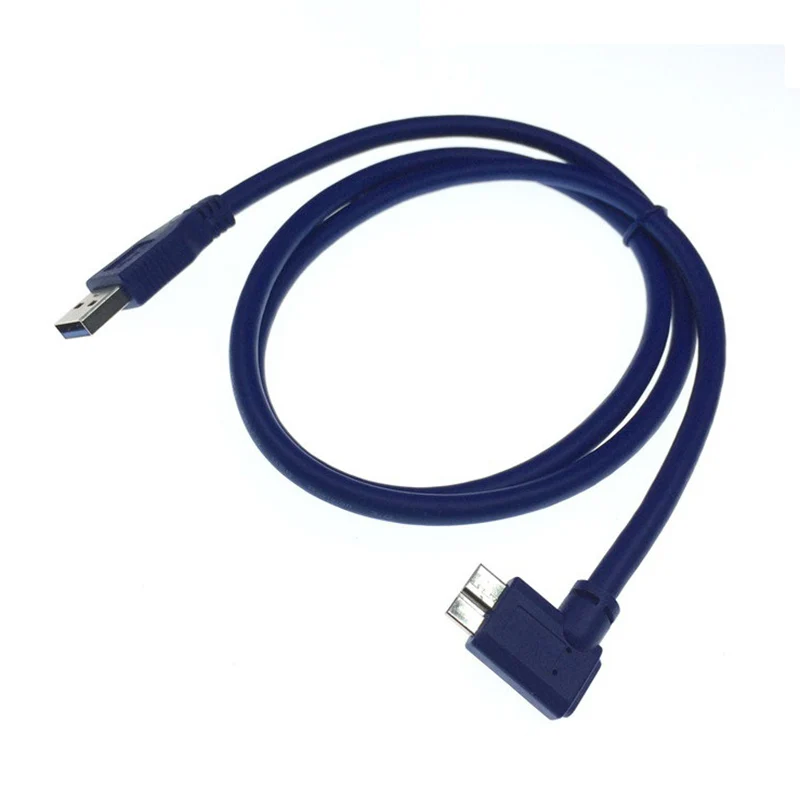Cable USB 3,0 de 90 grados, tipo A, macho A Micro B, macho, ángulo izquierdo y derecho, 5gbps, para cámara SLR/disco duro móvil - imagen 4