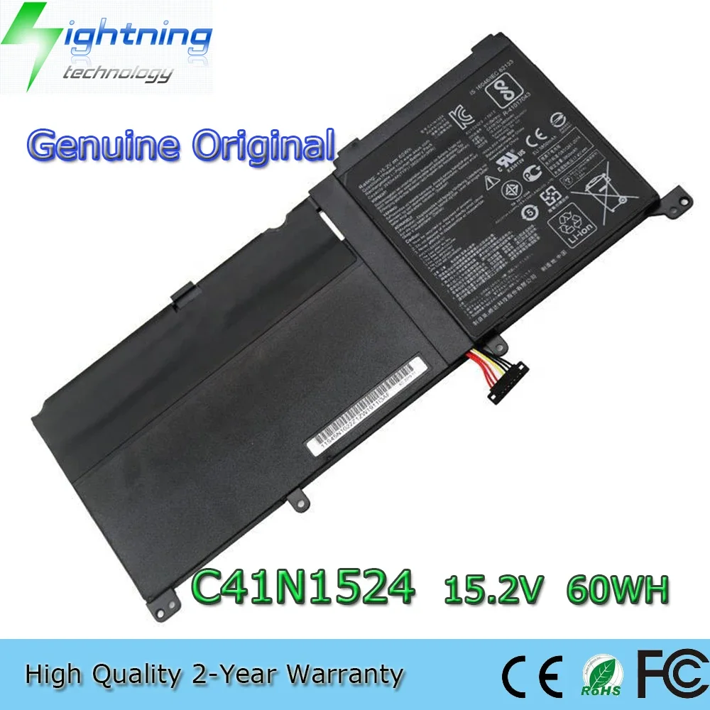 Batería de ordenador portátil Original y genuino C41N1524 15,2 V 60Wh para Asus ZenBook Pro UX501JW UX501VW N501VW-2B G501VW 4ICP5/79/73