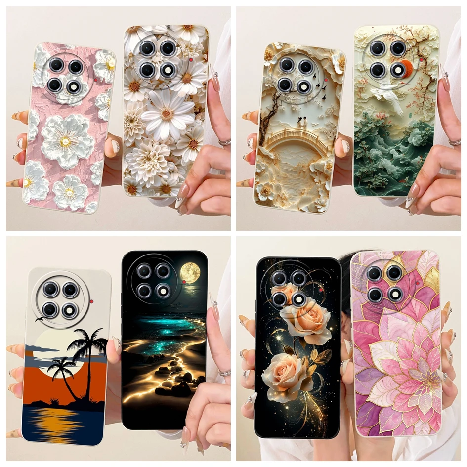 Para Tecno Camon 30S Pro Funda bonitas flores Funda protectora trasera suave de silicona para Tecno Camon 30s 30SPro Funda CLA5 CLA6