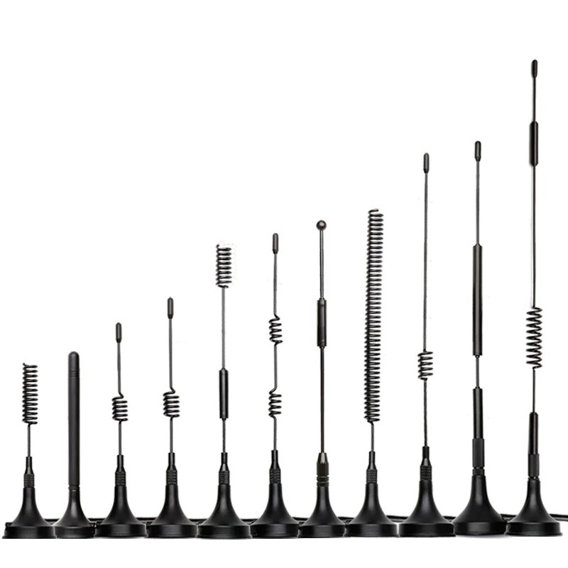 Módulo inalámbrico macho SMA de 433Mhz, 470MHZ, 315M, antena omnidireccional LORA con ventosa, sistema de lectura de medidor inteligente RG174, alta ganancia, 12DB - imagen 2