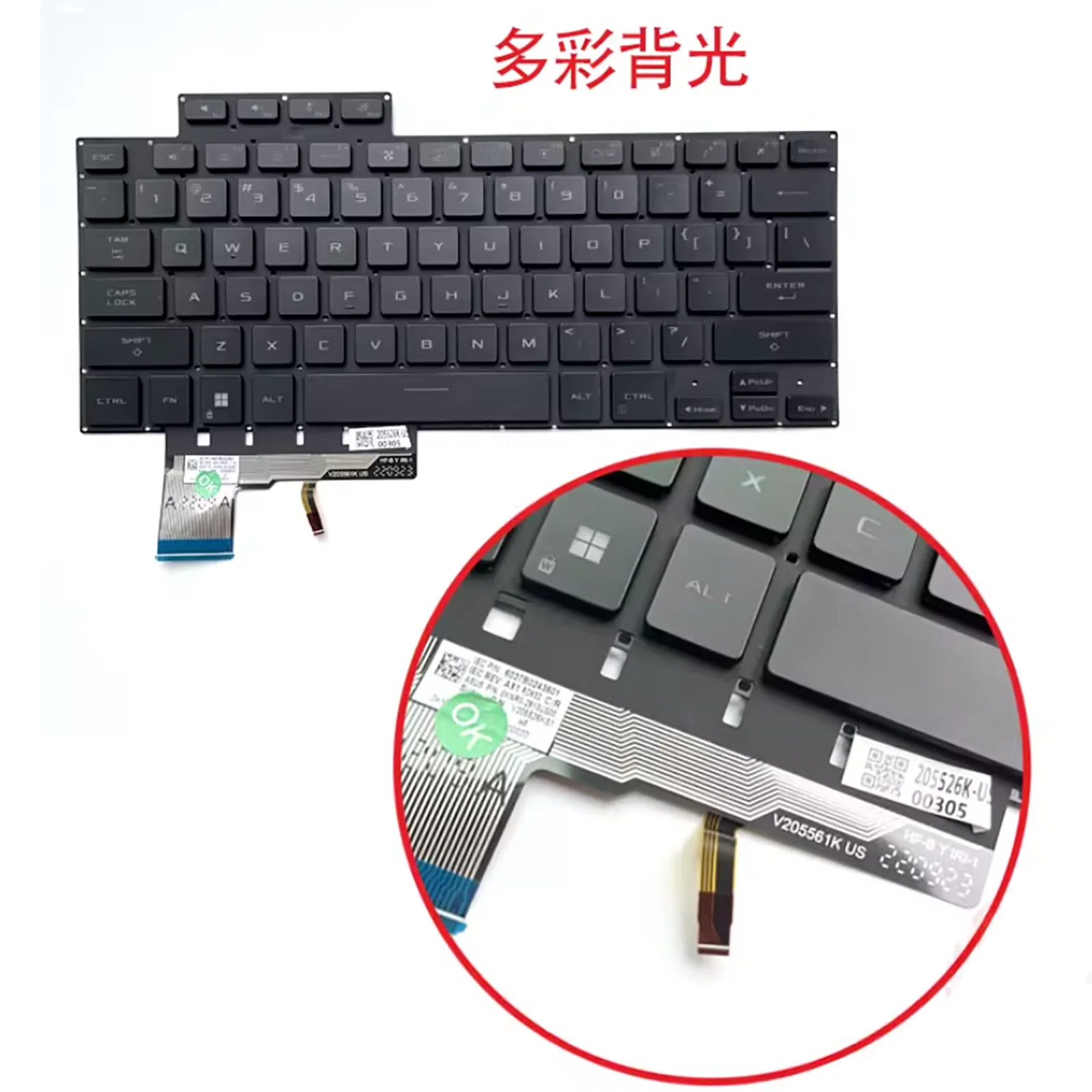 Diseño estadounidense para teclado de ordenador portátil ASUS ROG Zephyrus GU604 GU604V GU60Z GU604VZ GU604VY GU604VI 2023 - imagen 4