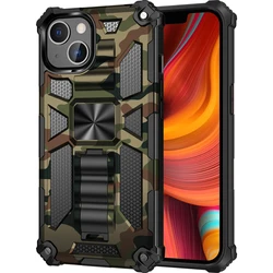 Funda Militar iPhone 11-17 con Soporte y Protección Híbrida