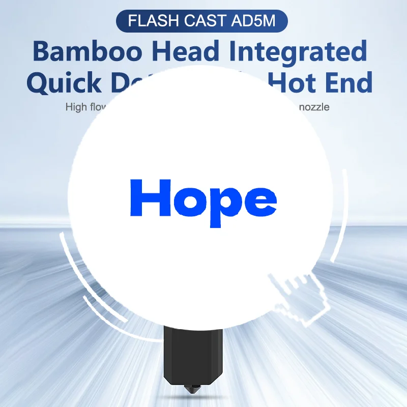 Kit Hotend mejorado para Flashforge Adventurer 5M/5M Pro Hotend AD5M bloque calefactor de cerámica y boquilla de acero duro desmontable rápido